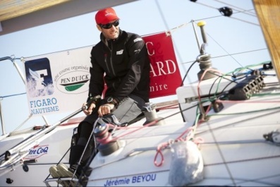 Entraînement de Jérémie Beyou à bord du Figaro Maître CoQ