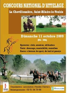 Saint-Hilaire-le-Vouhis: concours national d'attelage dimanche 11 octobre de 9h00 à 18h00