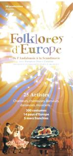 Longeville-sur-Mer: spectacle " Folklores d'Europe " de l'Andousie à la Scandinavie le vendredi 27 novembre