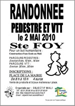 Sainte-Foy: randonnée VTT et pédestre le dimanche 2 mai 