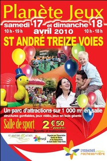 Saint-André-Treize-Voies: 3ème édition de « Planète Jeux » les 17 et 18 avril