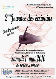 Jard-sur-Mer: Journée des écrivains de la Mer samedi 1°mai à partir de 10h00