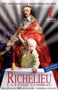 Luçon: spectacle "Richelieu, l’ultime combat" du 16 au 20 juillet dans le cloître de la cathédrale