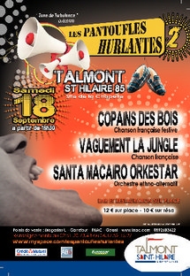  2ème édition des Pantoufles hurlantes à Talmont Saint Hilaire le samedi 18 septembre
