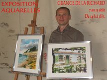 La Mothe-Achard: exposition d'aquarelles de Laurent Boëda à l'Office de tourisme jusqu'au 13 août