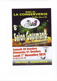 Saint-Gilles-Croix-de-Vie: salon gourmand les 30,31 octobre et 1° novembre