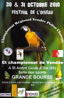 Saint André Goule d'Oie: championnat de Vendée Ornithologique du samedi 30 octobre au dimanche 31 octobre