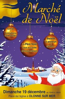 Olonne-sur-Mer: marché de Noël le dimanche 19 décembre de 10h00 à 19h00