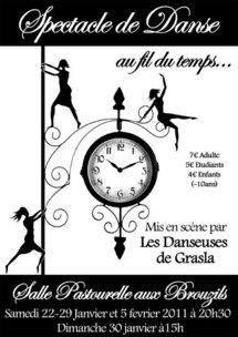 Les Brouzils: spectacle de Danse " au fil du Temps..." à partir du 22 janvier 20h30