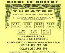 Nieul-le-Dolent: théâtre avec "Chacun sa Croix" pièce de Jean-Christophe Barc du 21 au 30 janvier