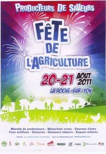 La Roche-sur-Yon: 27ème édition de la Fête de l'agriculture samedi 20 et dimanche 21 août à partir de 9h00 