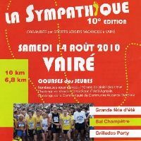 Vairé: course à pied La Sympathique dimanche 14 août de 18h00 à 19h00