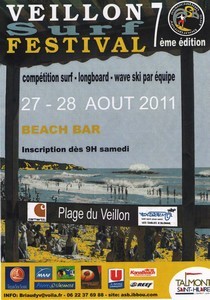 Talmont-Saint-Hilaire: Veillon Surf Festival samedi 27 et dimanche 28 Août