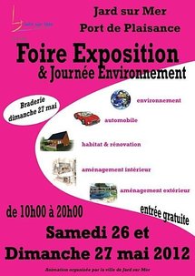 Jard-sur-Mer: 3° foire exposition et journée de l'environnement les 26 et 27 mai