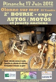 Olonne-sur-Mer: 2ème bourse-expo Autos/motos/jouets anciens le dimanche 17 juin