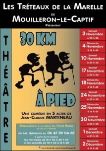 Mouilleron-le-Captif: théâtre avec Les Trétaux de la Marelle à partir du 3 novembre