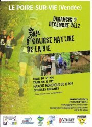 Le Poiré-sur-Vie: course nature le dimanche 9 décembre de 9h45 à 10h30