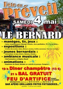 Le Bernard: fête du Préveil le samedi 4 mai à partir de 11h00