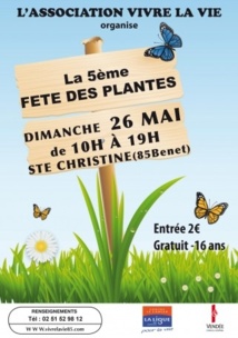 Ste Christine  fête des plantes le dimanche 26 mai  de 10h00 à 19h00