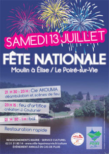 Le Poiré-sur-Vie: le programme des festivités du 14 juillet