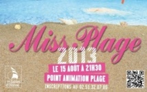 Les Sables d'Olone: élection de Miss plage jeudi 15 août à partir de 21h00. 