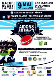 Les Sables d'Olonne: gala de rugby au stade de la rudelière le samedi 9 mai