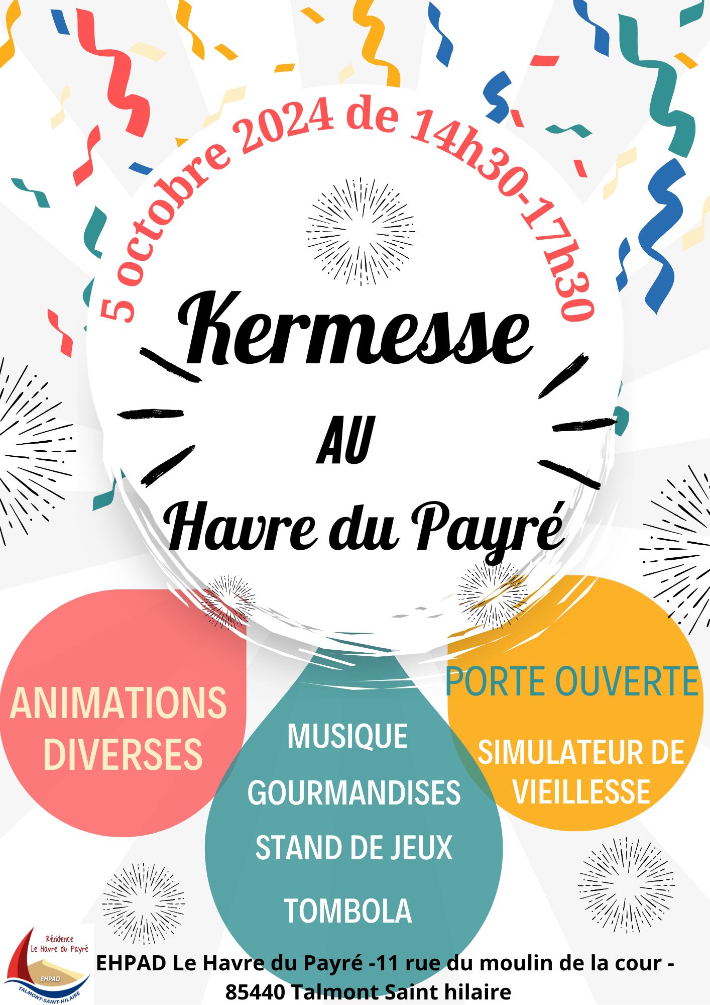 Samedi 5 Octobre : Kermesse à l'EHPAD !